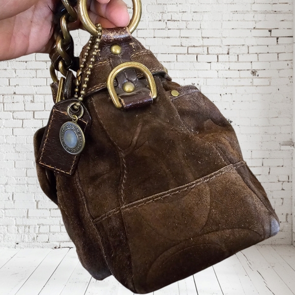 Vintage Suede COACH Bag - Picture 6 of 9